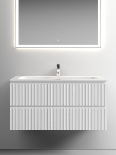 Тумба под раковину Sancos SNOB T SNT100W 100х45х50 подвесная цвет белый - фото 5